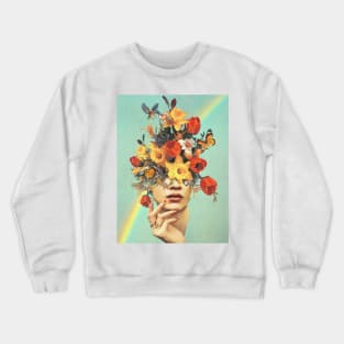 Baby's in bloom - Floral head Crewneck Sweatshirt